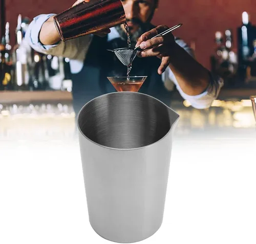 Coctelera, mezcla de lata de acero inoxidable coctelera de cóctel de vidrio mezclador de bebidas de metal mezclador de cóctel jarra de mezcla jarra