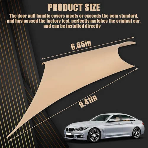 Miniatura 3 de Cubierta de agarre para manija de puerta interior trasera para BMW 320, 328, 330, 335, M3 F30/F31/F34/F80 Serie 3 2012-2018 y 418, 420, 428, 430