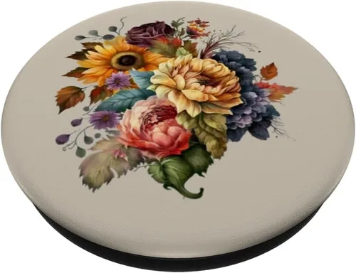 Miniatura 2 de Otoño Otoño Flores Florales Hojas Temáticas PopSockets Estándar PopGrip