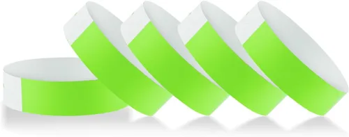 Miniatura 15 de 500 piezas de pulseras, pulseras de papel para eventos, pulseras adhesivas de colores, pulseras desechables, pulseras VIP para fiestas (rojo)