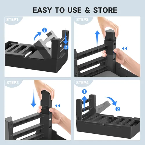 Miniatura 6 de Cuencos elevados para perros ELS PET, cuencos ajustables elevados para perros con cuenco de agua para perros sin derrames y comedero de acero