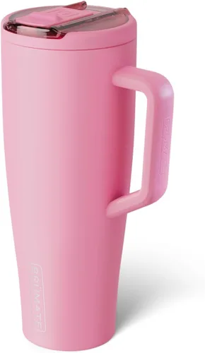 Miniatura 73 de BrüMate Era Flip - Vaso de 30 onzas con tapa con pajilla cubierta 100 % a prueba de fugas, popote higiénico cubierto, botella de agua de acero