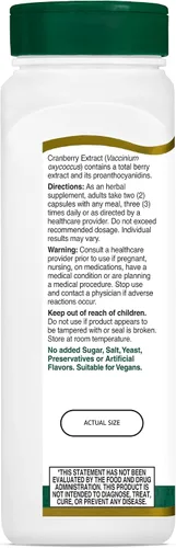 Miniatura 3 de 21st Century Healthcare, Inc Cápsulas de extracto de arándano, 200