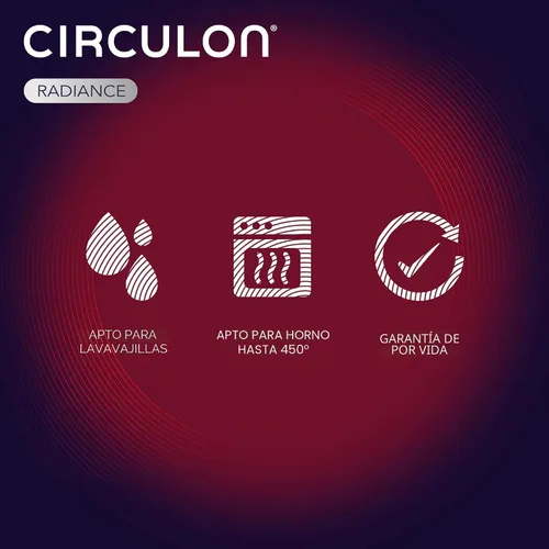 Miniatura 11 de Circulon Radiance - Cacerola antiadherente con revestimiento duro y colador de 3 cuartos de galón, color gris