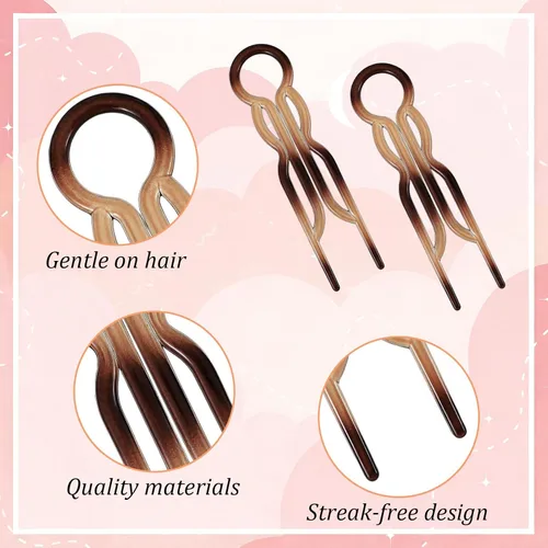 Miniatura 4 de 3 horquillas para el cabello para mujer, horquilla francesa de prestigio, fuertes y duraderas para todo el cabello, accesorios de peinado