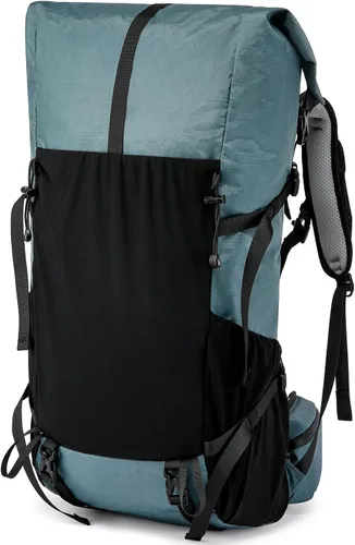 Mochila de senderismo, 40L a 50L de capacidad extra grande, bolsa de senderismo, mochila de campamento con marco interno, mochila deportiva ligera