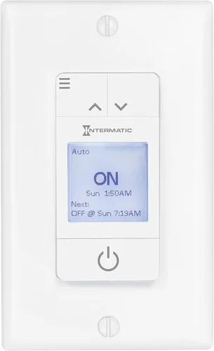 Intermatic ST700W Ascend - Temporizador programable de 7 días en la pared, control astronómico automático, configuración intuitiva, diseño moderno y