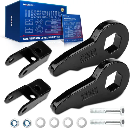 Miniatura 15 de KAX Kit de nivelación trasero de 1-2" Compatible con Jeep Cherokee 1984-2001 2WD/4WD Grilletes de bajada trasera de acero de alta resistencia