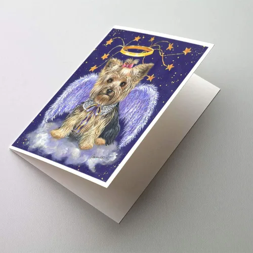 Miniatura 284 de Caroline's Treasures PPP3013GCA7P - Tarjetas de felicitación y sobres para mascotas de Basset Hound Teacher, paquete de 8 tarjetas en blanco
