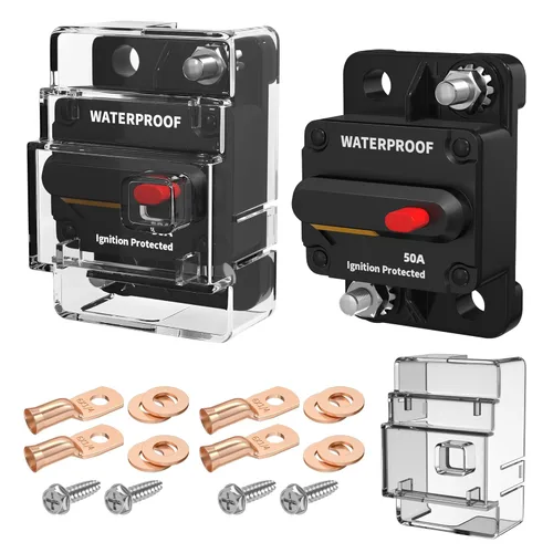 Miniatura 14 de DaierTek Disyuntores de circuito de 30 amperios, disyuntor marino de 12 V, disyuntor de fusible reiniciable de 30 A, disyuntor de circuito