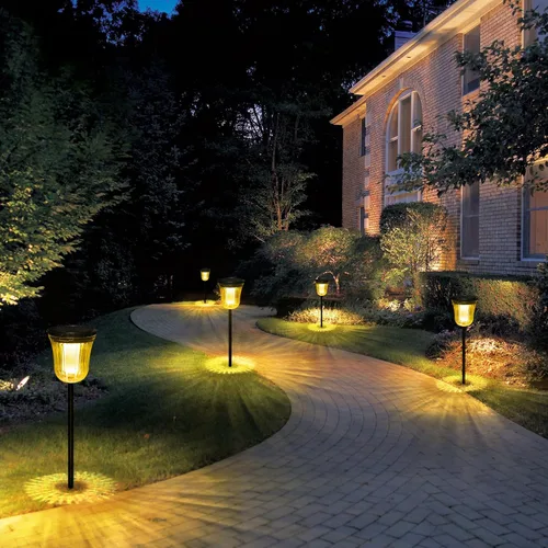 Miniatura 6 de Luces solares para caminos al aire libre, luces solares para exteriores, impermeables, IP65, 200 lúmenes, luces solares de encendido/apagado