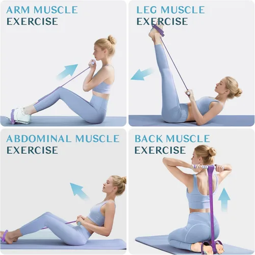 Miniatura 3 de DEFUNX Foot Pedal Resistance Band with Handle Multifunction Tension Rope for Women Exercise Fitness Workout Stirrup Puller
