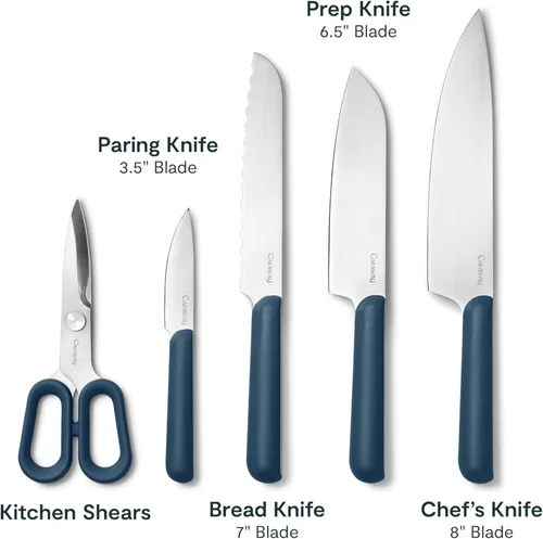 Miniatura 3 de Caraway Juego de Preparación de Cocina de 14 Piezas - Juego de Cuchillos de Cocina y Juego de Utensilios de Madera - Fabricado con Hojas de Acero