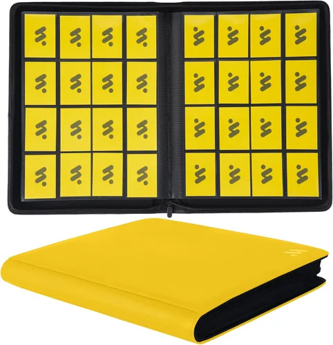Miniatura 10 de Premium Carpeta de cartas con más de 1000 bolsillos, carpeta de álbum de 16 bolsillos para cartas coleccionables sin anillas, carpeta de bolsillo