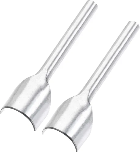 Miniatura 8 de uxcell Cortador de cuero con forma de media redonda, herramienta de punzón de extremo de correa de 0.197 in para manualidades, correa de correa