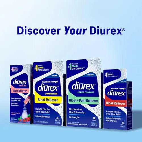 Miniatura 8 de Diurex Pastillas de agua ultra reenergizantes - Alivia la hinchazón de agua - Siéntete mejor y menos pesado - 80