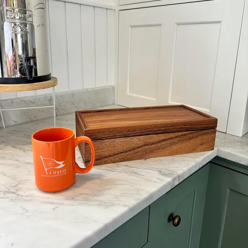 Miniatura 5 de Ironwood Gourmet Caja de té de madera de acacia, rectangular XL, con 10 compartimentos