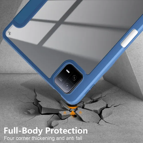 Miniatura 6 de Funda para Xiaomi Pad 6 de 11 pulgadas, carcasa rígida transparente para Xiaomi Pad6 Pro 2023, con encendido y apagado automático, azul oscuro