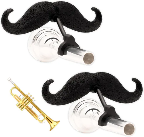 Miniatura 6 de Brasstache - Bigote con clip para boquilla de latón, accesorio de regalo para trompeta, trombón, tuba, cuerno francés, barítono, jugadores