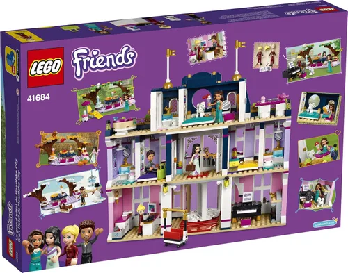 Miniatura 4 de LEGO Friends Heartlake City Grand Hotel 41684 – Kit de construcción; incluye mini muñecas de Emma, Stephanie, River y Amelia, 2021 (1,308 piezas)