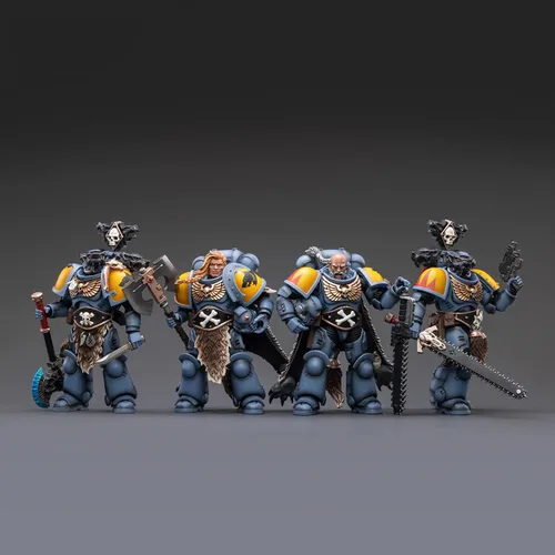 Miniatura 16 de Pipigirl Figuras de acción de soldado de licencia genuina 1/18, kits de modelos de guerrero extremo militar militar de 4 pulgadas Ultramarino