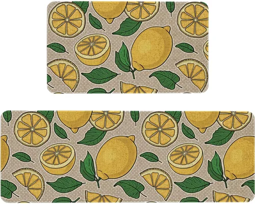 Miniatura 29 de Mloabuc® Tapete decorativo de flores, tapetes de cocina de arpillera de arpillera para mujer, accesorios de cocina para exteriores, 17 x 30 pulgadas