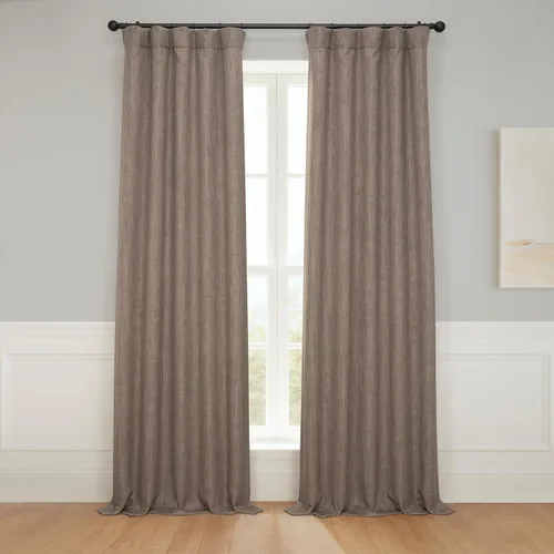 Miniatura 19 de HPD Half Price Drapes - Cortinas de lino sintético para sala de estar (2 paneles) - 100 pulgadas de ancho x 84 pulgadas de largo - Cortinas