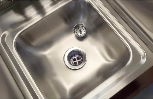 Miniatura 5 de AmGood Fregadero de mano de acero inoxidable para montaje en pared con grifo Lavabo comercial de lavado de manos para restaurante, cocina NSF