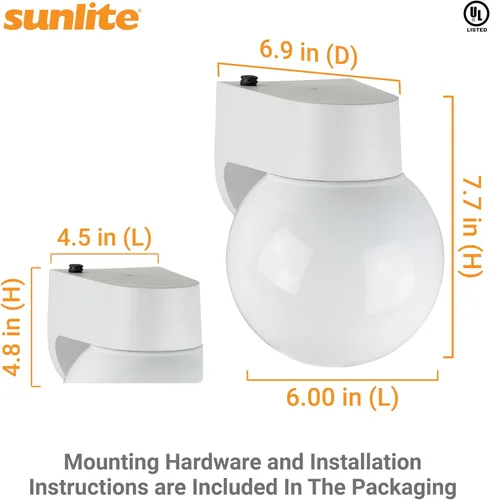 Miniatura 2 de Sunlite Lámpara decorativa de pared para exteriores, 13 vatios máximos, 900 lúmenes, 120 voltios, base G24q1 de 4 pines, 2700 K blanco suave