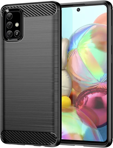 Miniatura 93 de Funda EUAGVQY para Samsung A70 Galaxy A70, Funda de Fibra de Carbono de TPU Blanda Antideslizante Duradera y Ligera, Funda Protectora para Samsung