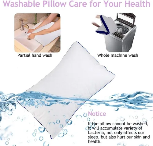 Miniatura 4 de MoonRest Relleno de Almohada Redonda Hipoalergénico de Poliéster Forma Relleno - Cubierta de Mezcla de Algodón %100 para Funda de Sofá, Almohada