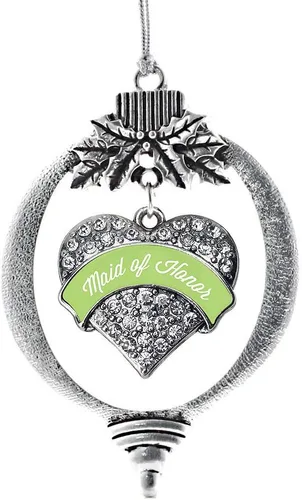 Miniatura 188 de Inspired Silver - Adorno con dije de hermana gemela - Adornos navideños de plata con circonitas cúbicas