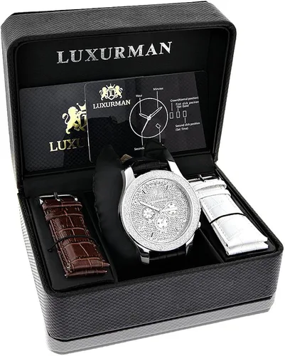 Miniatura 4 de LUXURMAN Mens Reloj de diamantes 0,25ct congelación