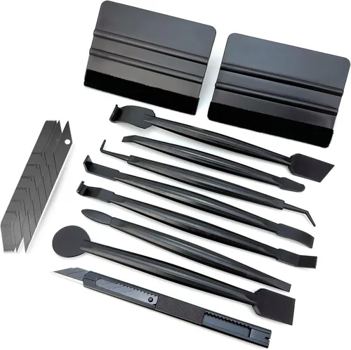 Miniatura 9 de Umaki Kit de tinte de ventana de vinilo con escobilla de fieltro de 8.3 pulgadas y 4 pulgadas, cuchillo preciso y 5 cuchillas, aplicación eficiente
