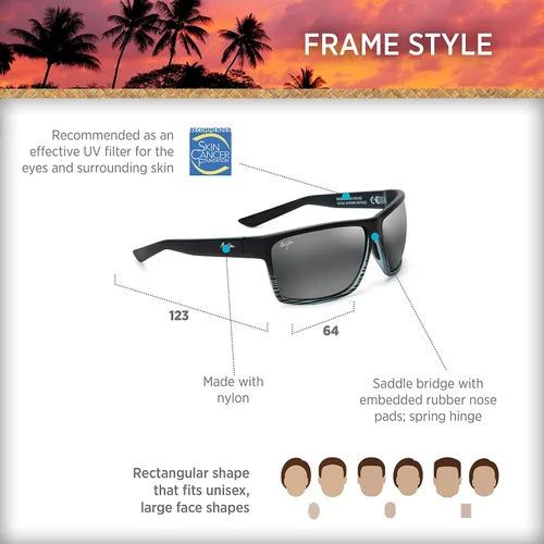 Miniatura 6 de Maui Jim Men's and Women's Alenuihaha Polarized Wrap Sunglasses