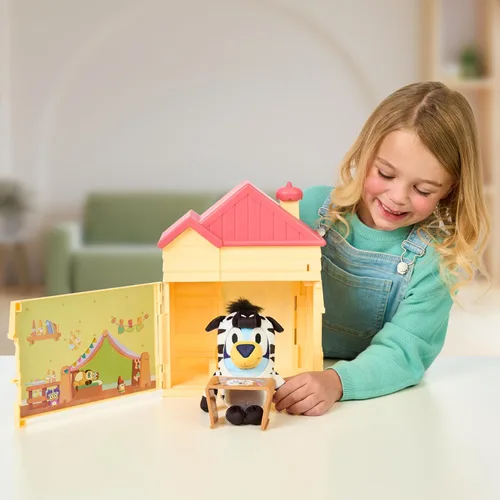 Miniatura 4 de Bluey 's Play Date Plush Surprise - Juego de casa para niños pequeños, casa de juguetes duradera con exclusivo juguete de peluche, juguetes