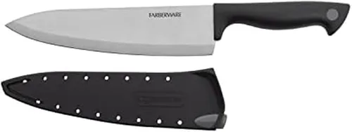 Miniatura 23 de Farberware Edgekeeper – Cuchillo de carnicero de 15 cm con cubierta autoafilable, cuchillo de cocina de acero inoxidable de alto carbono con mango