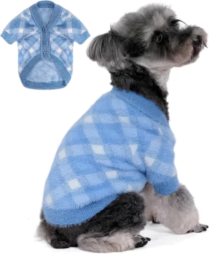 Miniatura 22 de Suéter para Perro, Suéteres para Perros Pequeños, Paquete de 2, 3 Ropa Cálida y Suave para Mascotas para Cachorro, Gato Mediano Grande, Perros Niña