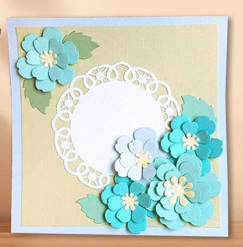 Miniatura 3 de Troqueles de corte de flores, plantillas de plantilla, herramienta de grabado en relieve, troqueles para hacer tarjetas, álbumes, álbumes