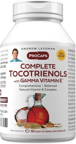 Miniatura 10 de ANDREW LESSMAN Tocotrienoles completos con Gamma Vitamina E 30 cápsulas blandas - Ocho formas de vitamina E