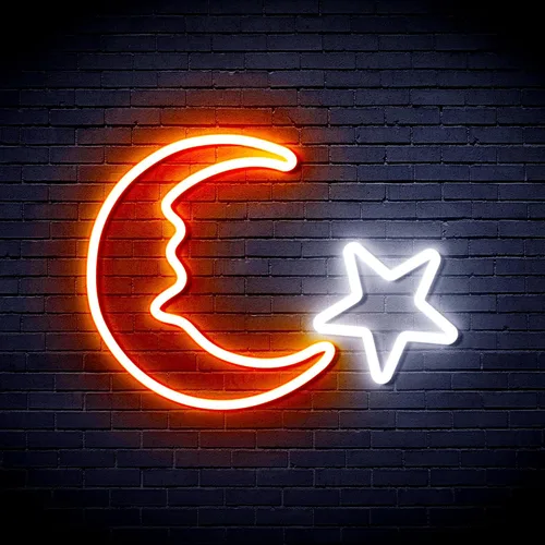Miniatura 28 de ADVPRO Moon and Star Flex Silicone LED Neon Sign - Azul - st16s33-fnu0009-b