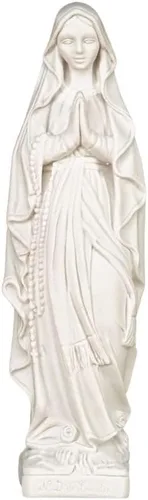Miniatura 8 de THE FAITH GIFT SHOP Estatua Blanca Nuestra Señora de Lourdes (24")