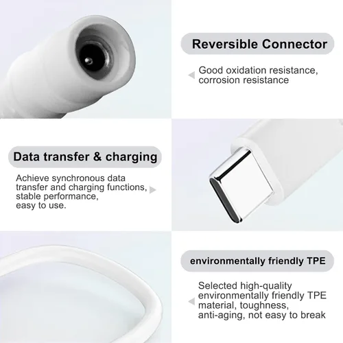 Miniatura 2 de Reemplazo para enchufe de barril de anillo a adaptador USB-C para paneles solares de enchufe de barril y cámaras USB-C para panel solar