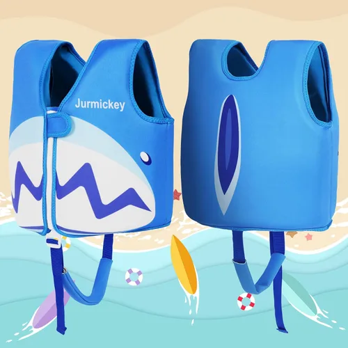 Miniatura 3 de Chaleco de natación para niños pequeños, chaleco de natación para niños y niñas con correas de seguridad ajustables, diseño moderno flotadores