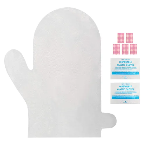 Miniatura 3 de 400 revestimientos de baño de parafina para pies y manos, 200 fundas de plástico para pies y 200 forros de cera de parafina más grandes y gruesos