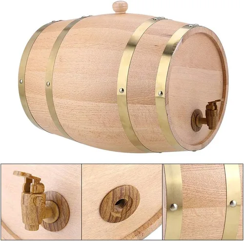 Miniatura 4 de Barril de vino Barril de madera maciza 5L/10L/20L/50L Barril de vino, dispensador especial de barril de vino de madera, vino tinto envejecido