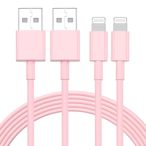 Miniatura 9 de 2 paquetes de 6 pies de cable cargador para iPhone, [Certificado MFi de Apple] cable cargador largo para iPhone de 6 pies, cable Lightning a USB