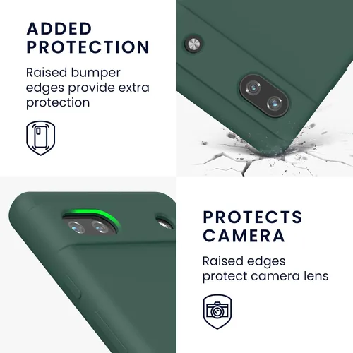 Miniatura 233 de kwmobile Funda Compatible con Google Pixel 6 Pro - Funda de teléfono de silicona TPU con acabado suave - Azul Arrecife