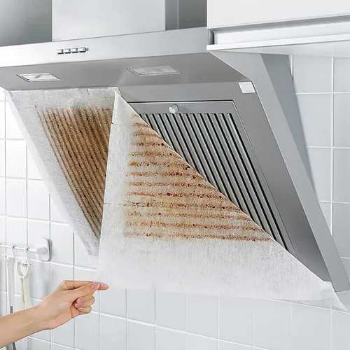 Miniatura 5 de Filtros de campana extractora Hojas de tela no tejida Filtro de grasa Reemplazo Anti Aceite Papel de filtro de aceite Etiqueta engomada a prueba