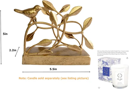 Miniatura 6 de Servilletero Vertical Golden Bird Elegante Bandeja Resistente para Almacenamiento de Toallas de Mano de Papel Desechables Baño Cocina Comedor